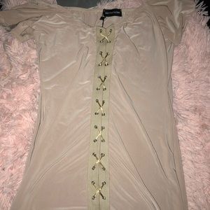 Pretty little thing lace up dress